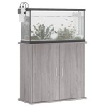 vidaXL Suport acvariu, gri sonoma, 81x36x73 cm, lemn prelucrat vidaXL Suport acvariu, gri sonoma, 81x36x73 cm, lemn prelucrat