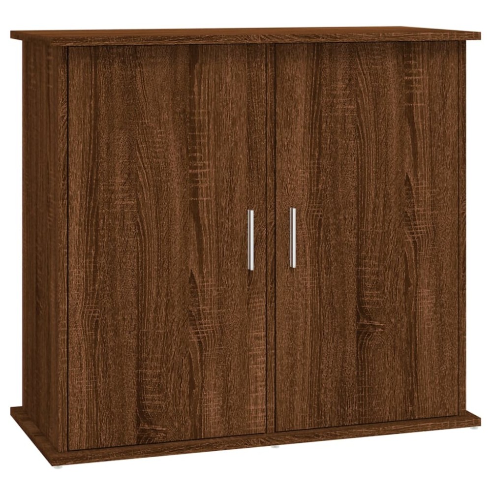 vidaXL Suport acvariu, stejar maro, 81x36x73 cm, lemn prelucrat
