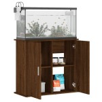 vidaXL Suport acvariu, stejar maro, 81x36x73 cm, lemn prelucrat vidaXL Suport acvariu, stejar maro, 81x36x73 cm, lemn prelucrat