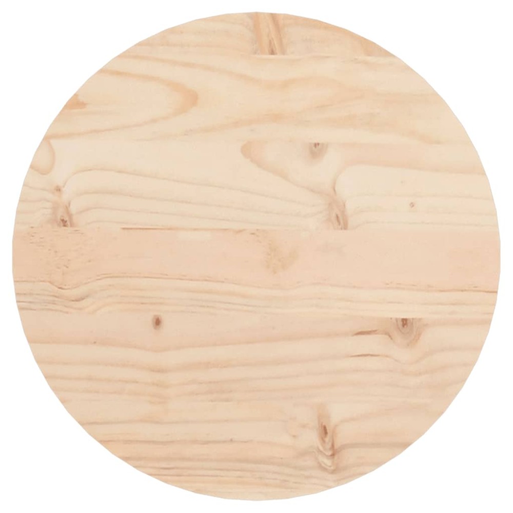 vidaXL Blat de masă rotund, Ø30x3 cm, lemn masiv de pin