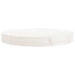 vidaXL Blat de masă rotund, alb, Ø30x3 cm, lemn masiv de pin vidaXL Blat de masă rotund, alb, Ø30x3 cm, lemn masiv de pin