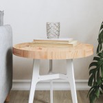vidaXL Blat de masă rotund, Ø40x3 cm, lemn masiv de pin vidaXL Blat de masă rotund, Ø40x3 cm, lemn masiv de pin