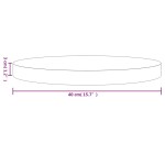 vidaXL Blat de masă rotund, Ø40x3 cm, lemn masiv de pin vidaXL Blat de masă rotund, Ø40x3 cm, lemn masiv de pin