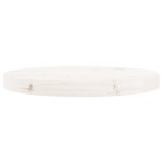 vidaXL Blat de masă rotund, alb, Ø40x3 cm, lemn masiv de pin vidaXL Blat de masă rotund, alb, Ø40x3 cm, lemn masiv de pin