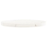 vidaXL Blat de masă rotund, alb, Ø50x3 cm, lemn masiv de pin vidaXL Blat de masă rotund, alb, Ø50x3 cm, lemn masiv de pin