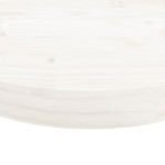 vidaXL Blat de masă rotund, alb, Ø50x3 cm, lemn masiv de pin vidaXL Blat de masă rotund, alb, Ø50x3 cm, lemn masiv de pin