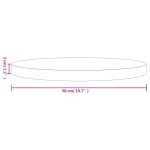 vidaXL Blat de masă rotund, alb, Ø50x3 cm, lemn masiv de pin vidaXL Blat de masă rotund, alb, Ø50x3 cm, lemn masiv de pin