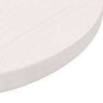 vidaXL Blat de masă rotund, alb, Ø60x3 cm, lemn masiv de pin vidaXL Blat de masă rotund, alb, Ø60x3 cm, lemn masiv de pin
