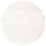vidaXL Blat de masă rotund, alb, Ø70x3 cm, lemn masiv de pin vidaXL Blat de masă rotund, alb, Ø70x3 cm, lemn masiv de pin