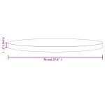 vidaXL Blat de masă rotund, alb, Ø70x3 cm, lemn masiv de pin vidaXL Blat de masă rotund, alb, Ø70x3 cm, lemn masiv de pin