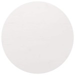 vidaXL Blat de masă rotund, alb, Ø80x3 cm, lemn masiv de pin vidaXL Blat de masă rotund, alb, Ø80x3 cm, lemn masiv de pin