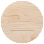 vidaXL Blat de masă rotund, alb, Ø80x3 cm, lemn masiv de pin vidaXL Blat de masă rotund, alb, Ø80x3 cm, lemn masiv de pin