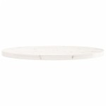 vidaXL Blat de masă rotund, alb, Ø90x3 cm, lemn masiv de pin vidaXL Blat de masă rotund, alb, Ø90x3 cm, lemn masiv de pin