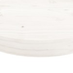 vidaXL Blat de masă rotund, alb, Ø90x3 cm, lemn masiv de pin vidaXL Blat de masă rotund, alb, Ø90x3 cm, lemn masiv de pin