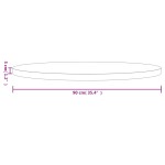vidaXL Blat de masă rotund, alb, Ø90x3 cm, lemn masiv de pin vidaXL Blat de masă rotund, alb, Ø90x3 cm, lemn masiv de pin