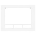 vidaXL Comodă TV, alb, 152x22x113 cm, lemn prelucrat