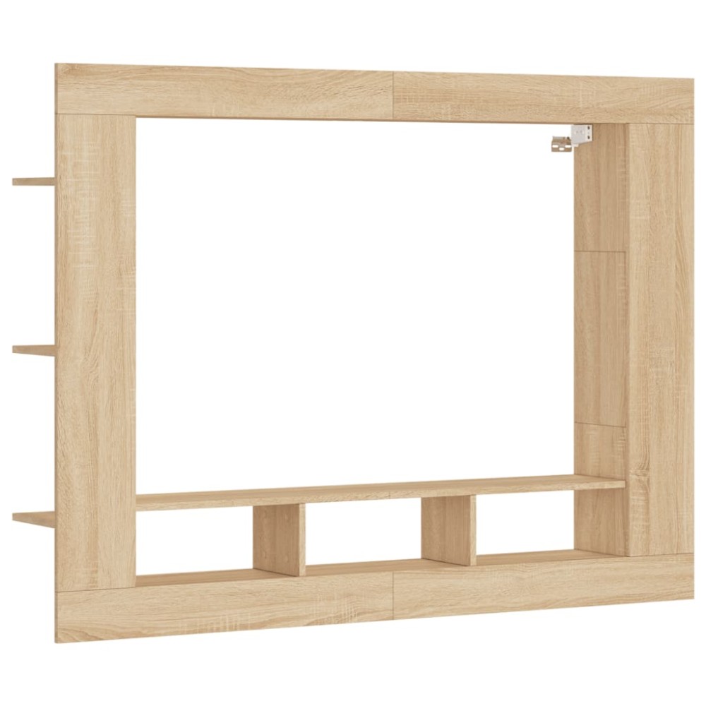 vidaXL Comodă TV, stejar sonoma, 152x22x113 cm, lemn compozit