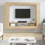 vidaXL Comodă TV, stejar sonoma, 152x22x113 cm, lemn compozit vidaXL Comodă TV, stejar sonoma, 152x22x113 cm, lemn compozit