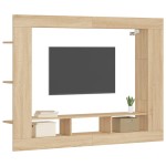 vidaXL Comodă TV, stejar sonoma, 152x22x113 cm, lemn compozit vidaXL Comodă TV, stejar sonoma, 152x22x113 cm, lemn compozit