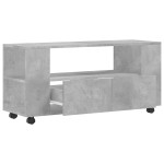 vidaXL Comodă TV, gri beton, 102x34,5x43 cm, lemn prelucrat vidaXL Comodă TV, gri beton, 102x34,5x43 cm, lemn prelucrat