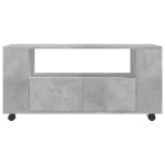 vidaXL Comodă TV, gri beton, 102x34,5x43 cm, lemn prelucrat vidaXL Comodă TV, gri beton, 102x34,5x43 cm, lemn prelucrat