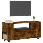 vidaXL Comodă TV, stejar fumuriu, 102x34,5x43 cm, lemn prelucrat vidaXL Comodă TV, stejar fumuriu, 102x34,5x43 cm, lemn prelucrat