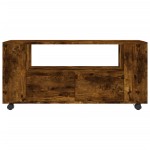 vidaXL Comodă TV, stejar fumuriu, 102x34,5x43 cm, lemn prelucrat vidaXL Comodă TV, stejar fumuriu, 102x34,5x43 cm, lemn prelucrat