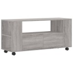 vidaXL Comodă TV, gri sonoma, 102x34,5x43 cm, lemn prelucrat vidaXL Comodă TV, gri sonoma, 102x34,5x43 cm, lemn prelucrat