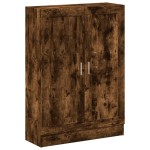 vidaXL Bibliotecă, stejar fumuriu, 82,5x30,5x115 cm, lemn prelucrat