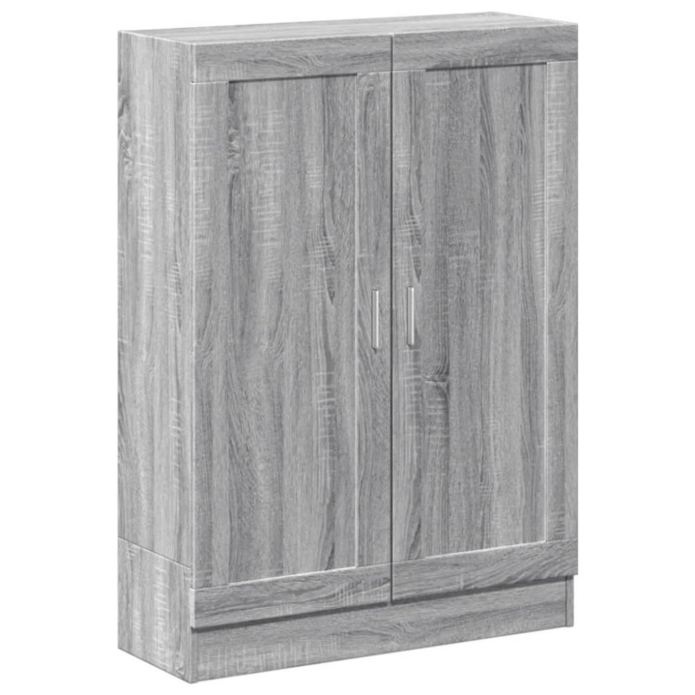 vidaXL Bibliotecă, gri sonoma, 82,5x30,5x115 cm, lemn prelucrat