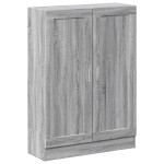 vidaXL Bibliotecă, gri sonoma, 82,5x30,5x115 cm, lemn prelucrat