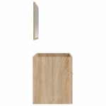 vidaXL Dulap de baie cu oglindă, stejar sonoma, lemn prelucrat vidaXL Dulap de baie cu oglindă, stejar sonoma, lemn prelucrat