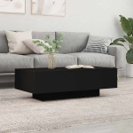 vidaXL Măsuță de cafea, negru, 100x49,5x31 cm, lemn prelucrat vidaXL Măsuță de cafea, negru, 100x49,5x31 cm, lemn prelucrat