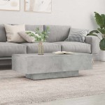 vidaXL Măsuță de cafea, gri beton, 100x49,5x31 cm, lemn prelucrat vidaXL Măsuță de cafea, gri beton, 100x49,5x31 cm, lemn prelucrat