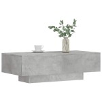 vidaXL Măsuță de cafea, gri beton, 100x49,5x31 cm, lemn prelucrat vidaXL Măsuță de cafea, gri beton, 100x49,5x31 cm, lemn prelucrat