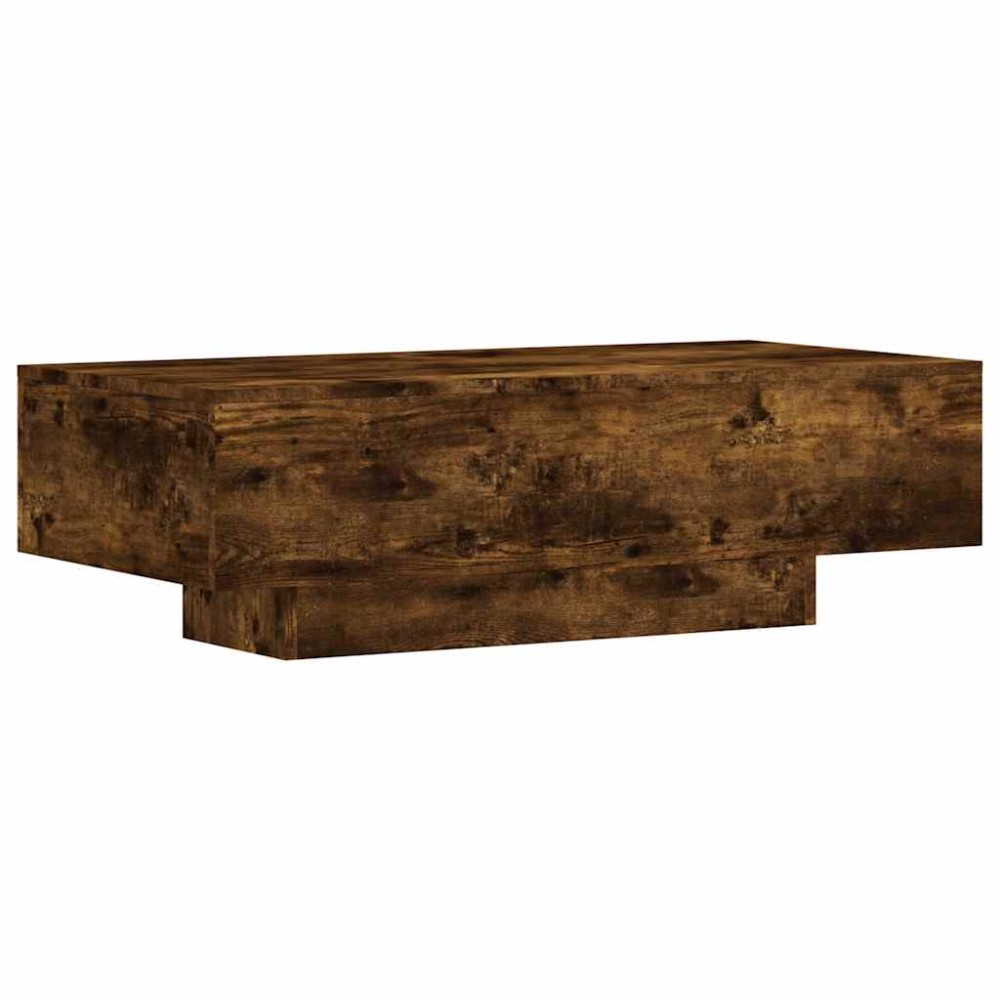 vidaXL Măsuță de cafea, stejar afumat, 100x49,5x31 cm, lemn prelucrat