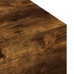vidaXL Măsuță de cafea, stejar afumat, 100x49,5x31 cm, lemn prelucrat