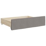 vidaXL Sertare de pat 2 buc, gri taupe, lemn prelucrat și textil vidaXL Sertare de pat 2 buc, gri taupe, lemn prelucrat și textil