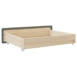 vidaXL Sertare de pat 2 buc, gri deschis, lemn prelucrat și textil vidaXL Sertare de pat 2 buc, gri deschis, lemn prelucrat și textil