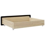 vidaXL Sertare de pat 2 buc, negru, lemn prelucrat și piele ecologică vidaXL Sertare de pat 2 buc, negru, lemn prelucrat și piele ecologică