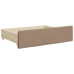 vidaXL Sertare de pat, 2 buc, capucino, lemn prelucrat/piele ecologică vidaXL Sertare de pat, 2 buc, capucino, lemn prelucrat/piele ecologică