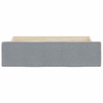 vidaXL Sertare depozitare de pat, 2 buc., gri deschis, lemn și textil