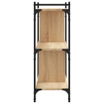 vidaXL Bibliotecă cu 3 niveluri, stejar sonoma, 76x32x88 cm, lemn vidaXL Bibliotecă cu 3 niveluri, stejar sonoma, 76x32x88 cm, lemn