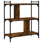 vidaXL Bibliotecă cu 3 niveluri, stejar fumuriu, 76x32x88 cm, lemn vidaXL Bibliotecă cu 3 niveluri, stejar fumuriu, 76x32x88 cm, lemn