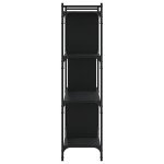 vidaXL Bibliotecă cu 4 niveluri, negru, 76x32x123 cm, lemn prelucrat vidaXL Bibliotecă cu 4 niveluri, negru, 76x32x123 cm, lemn prelucrat