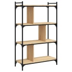 vidaXL Bibliotecă cu 4 niveluri, stejar sonoma, 76x32x123 cm, lemn vidaXL Bibliotecă cu 4 niveluri, stejar sonoma, 76x32x123 cm, lemn