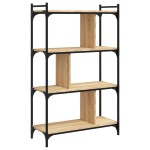 vidaXL Bibliotecă cu 4 niveluri, stejar sonoma, 76x32x123 cm, lemn vidaXL Bibliotecă cu 4 niveluri, stejar sonoma, 76x32x123 cm, lemn