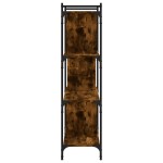 vidaXL Bibliotecă cu 4 niveluri, stejar fumuriu, 76x32x123 cm, lemn vidaXL Bibliotecă cu 4 niveluri, stejar fumuriu, 76x32x123 cm, lemn