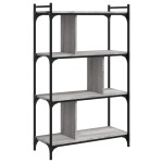 vidaXL Bibliotecă cu 4 niveluri gri sonoma 76x32x123 cm lemn compozit vidaXL Bibliotecă cu 4 niveluri gri sonoma 76x32x123 cm lemn compozit