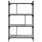 vidaXL Bibliotecă cu 4 niveluri gri sonoma 76x32x123 cm lemn compozit vidaXL Bibliotecă cu 4 niveluri gri sonoma 76x32x123 cm lemn compozit